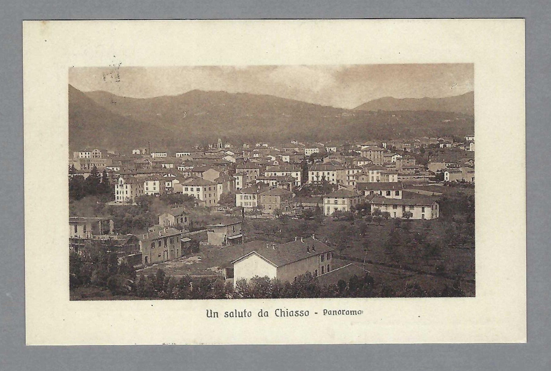 Cartoline postali: 1912, CHIASSO, PANORAMA, INTERESSANTE – Usato da Pura venduto da ulisse1957