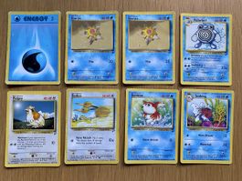 6x Pokémon Sammelkarten Base Set 2 Englisch