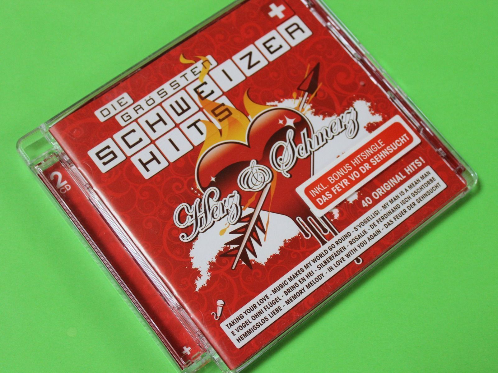 CD: Die grössten Schweizer Hits - Herz & Schmerz 2CDs 2008 – Usato da Tübach venduto da JamesStone
