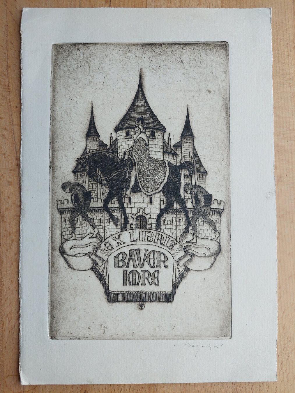 Gemälde: Exlibris Agost Bayer - Original Radierung signiert – Gebraucht aus Obfelden von Exlibris-Art