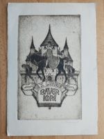 Exlibris Agost Bayer - Original Radierung signiert