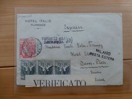 Italien-Florence Zensurbrief , Express nach Davos-Platz1916