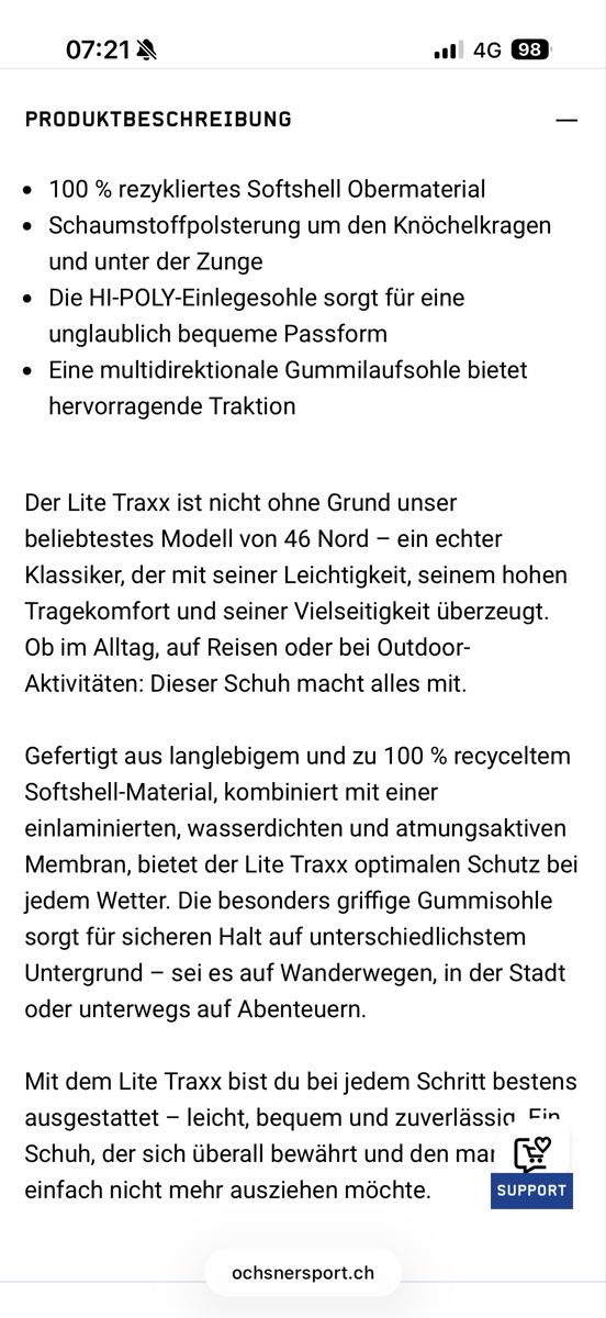 46 Nord Scarpe da donna: Trekkingschuhe Damen Grösse 39 ( Softshell, 46Nord) – Usato da Baden venduto da dom_7mxp 9
