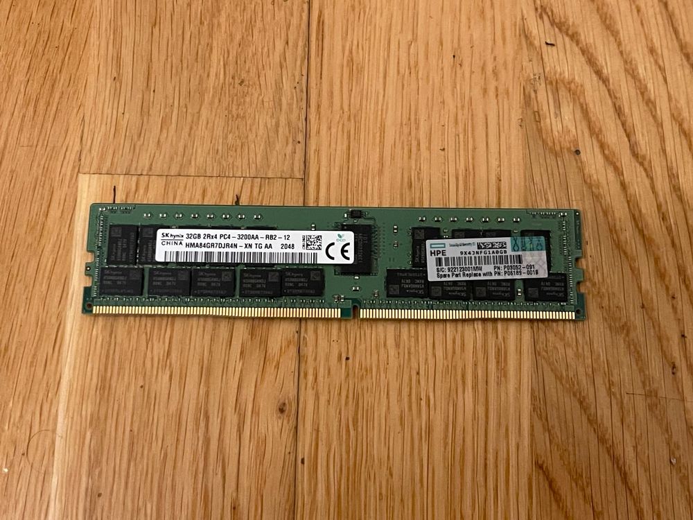 RAM MEMORY 32GO DDR4 ECC PC43200A-RB2-12