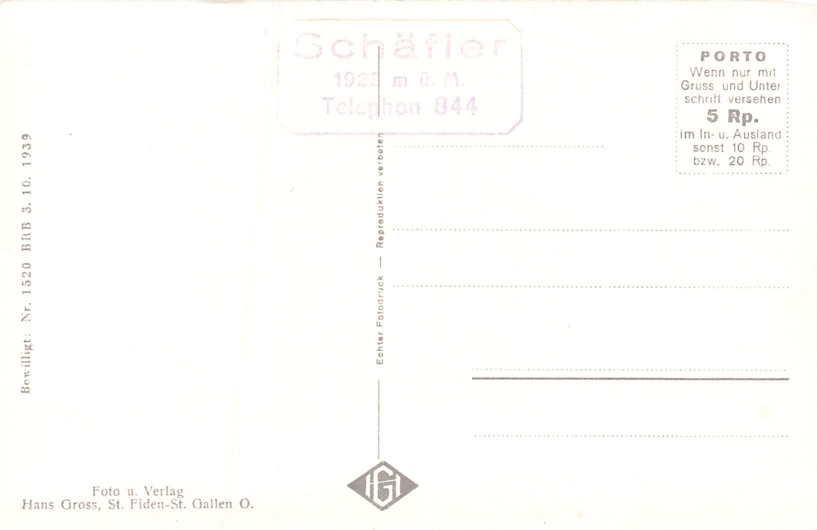 Cartoline postali: Gasthaus zum Schäfler – Usato da Schwyz venduto da Seffi56 1