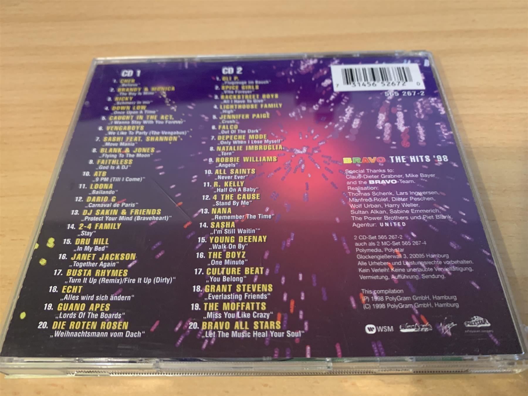 CD: Bravo: The Hits '98 - 2 CD – Usato da Rikon im Tösstal venduto da Alpenmutz 1