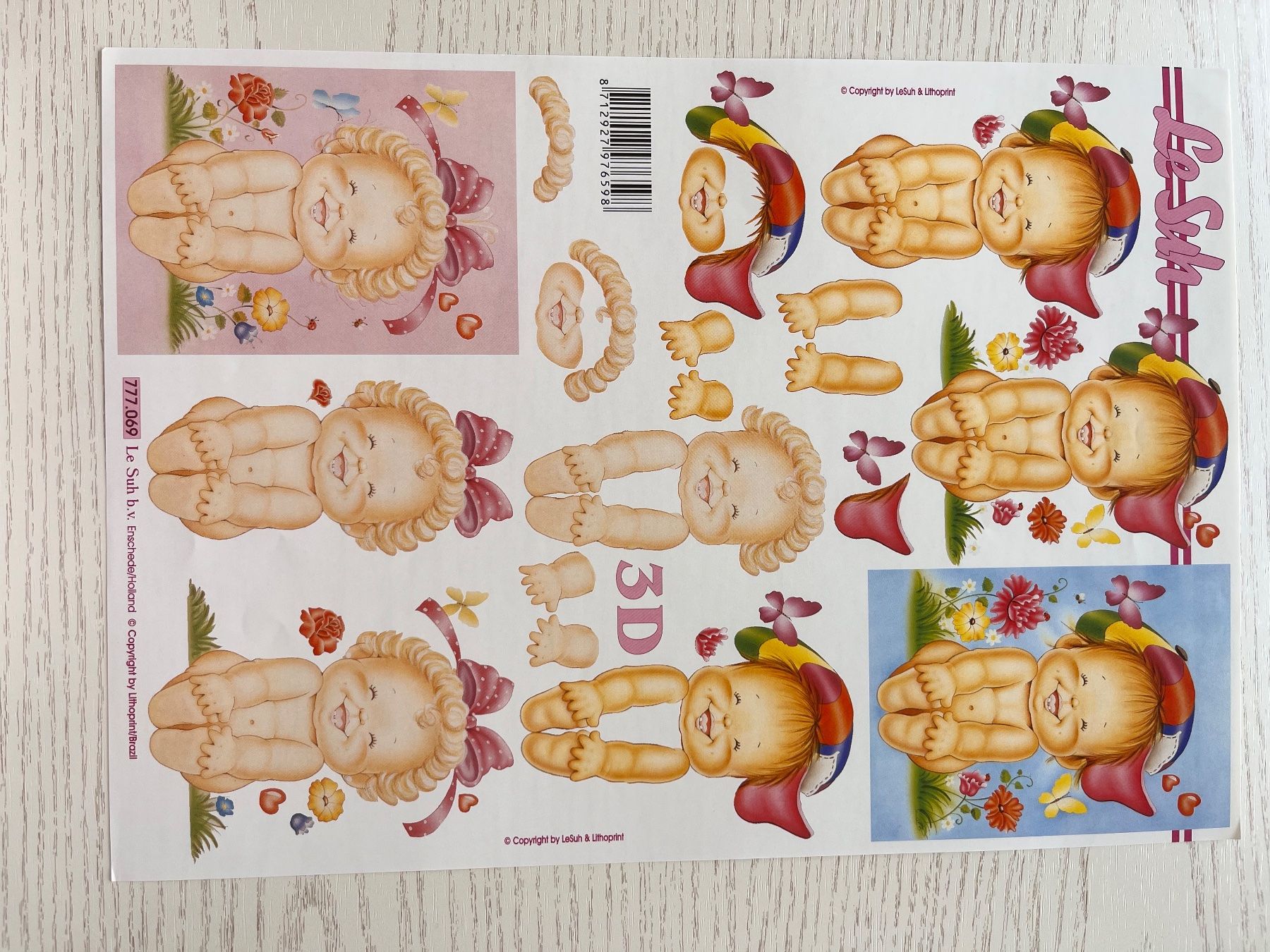 Kit bricolage: 1 Set Kartenbögen mit 10 Designs – Nuovo e nell'imballaggio originale da Büsserach venduto da bor_s88m 9