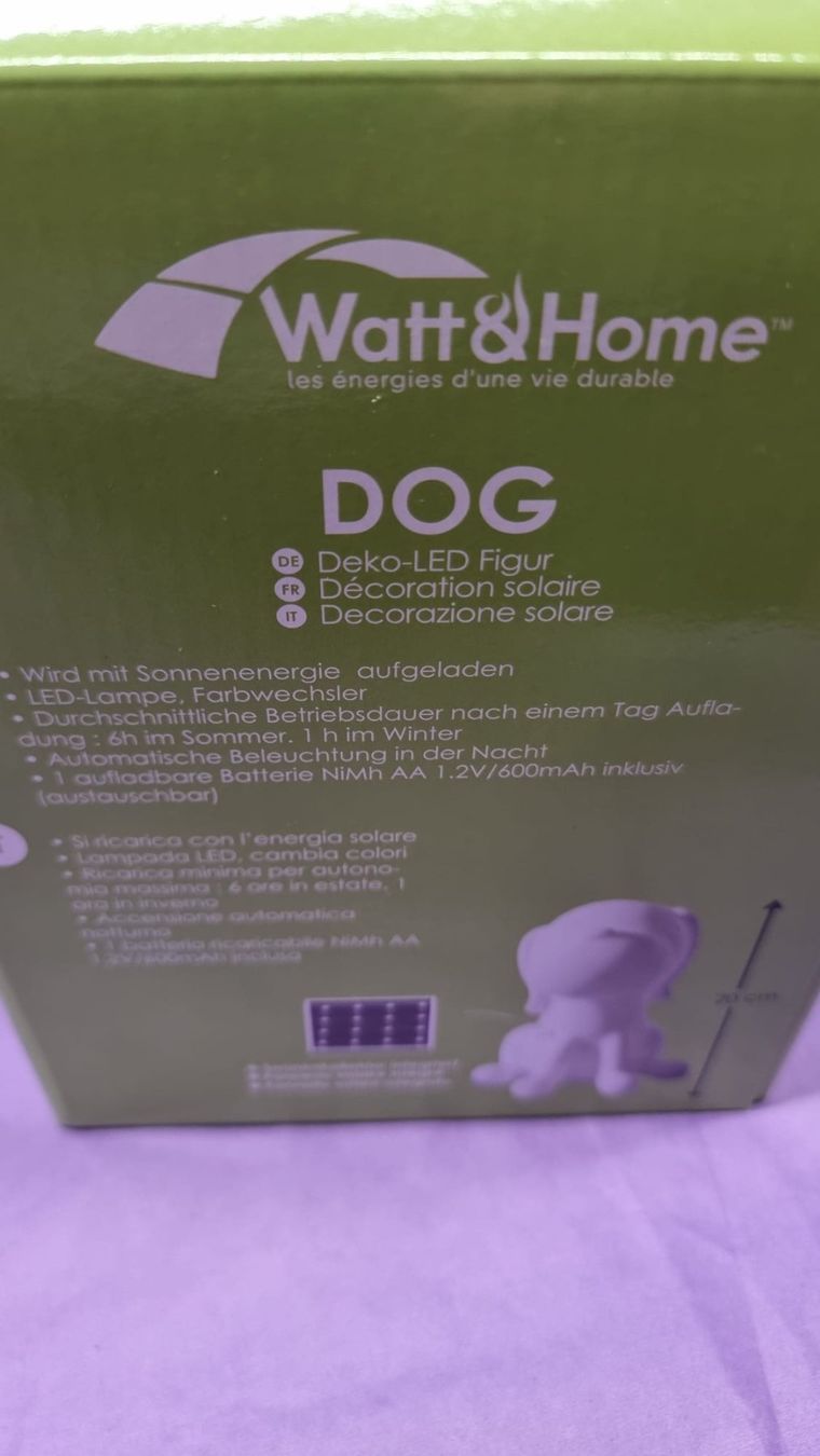 Lampen: Solarlampe Hund multicolor – Neu (gemäss Beschreibung) aus Rebstein von James-Dean 4