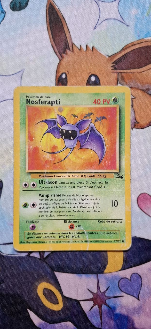 Pokémon Carte collezionabili: Nosferapti Fossile - 57/62 FR – Usato da Petit-Lancy venduto da Kara_TCG 1