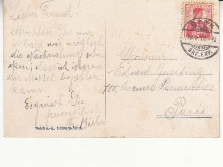 Cartes postales: Bern 1910 – D'occasion à Bürglen TG par StampGraf 1