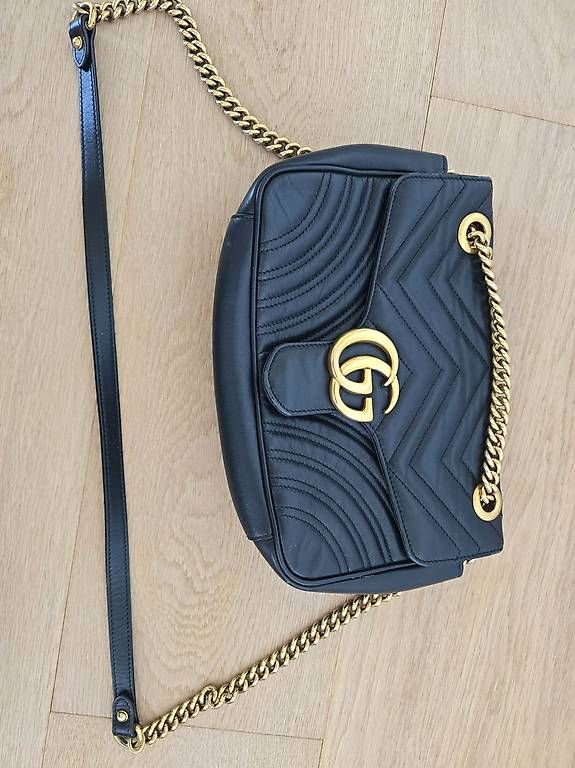 Gucci Borse da donna: Gucci GG Marmont Medium Schultertasche Schwarz – Usato da Zug venduto da gold.schmuck 4