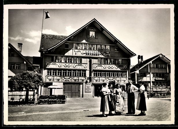 Cartes postales: Appenzell, Hotel Säntis am Landsgemeind – D'occasion à Berlin par bartko-reher