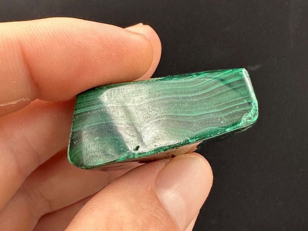 Minerali & Pietre curative: Malachit Freiform, Handschmeichler Heilstein – Nuovo e nell'imballaggio originale da Männedorf venduto da Handschmeichler 2