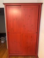 IKEA HEMNES Kleiderschrank mit 2 Schiebetüren – rot gebeizt
