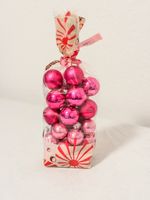 Mini-Weihnachtskugeln Set, Pinktöne - Perfekt für den Baum!