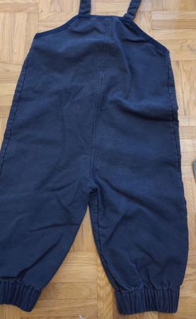 Hessnatur Kinder Latzhose dunkelblau Grösse 74-80 