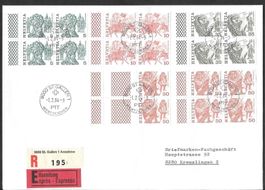 R-FDC Serie 549H9-599Hx Viererblocks Markenheft ET 1.2.1984