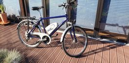 Elektro Velo blau für Herren, BionX Antrieb, gebraucht,