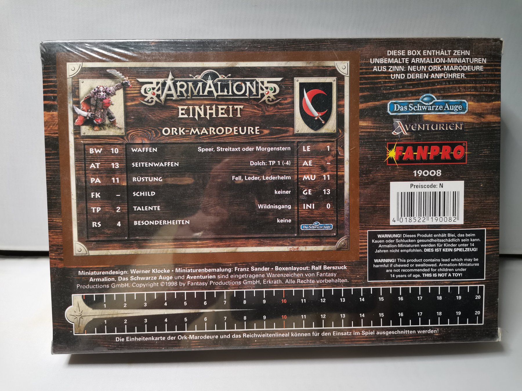Giochi: ARMALIONS EINHEIT ORK MARODEURE – Nuovo e nell'imballaggio originale da Suhr venduto da Brocki-Suhr 1