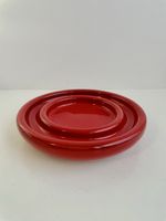 Vide-poche céramique rouge, Jaques Linsig , pièce unique.