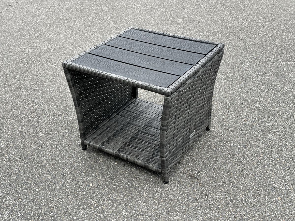 Tavoli: Casaria Gartentisch, Polyrattan, Grau, – Usato da Horgen venduto da Grizzly83