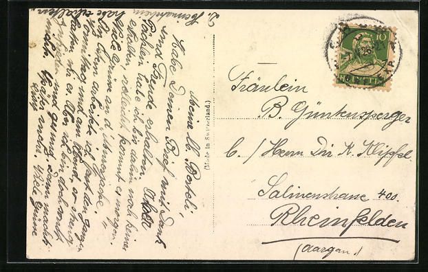 Cartoline postali: Chur, Strassenpartie mit Hotel Steinbock – Usato da Berlin venduto da bartko-reher 1