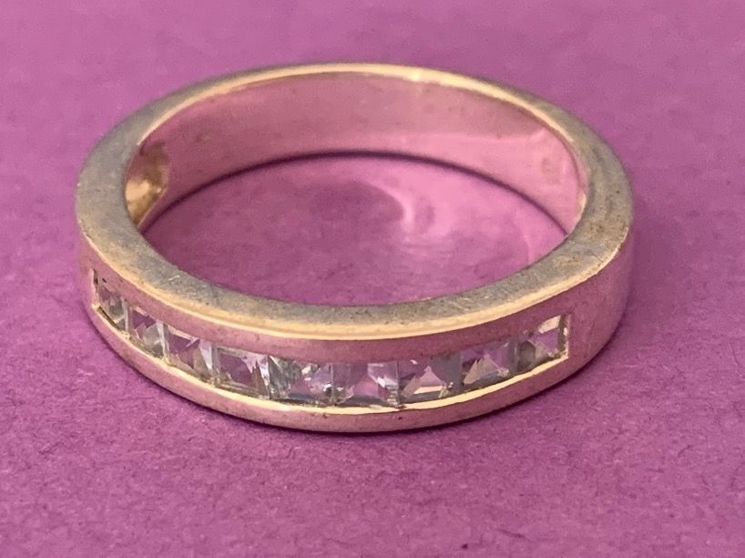 Ringe: Silberring hellblauer Schweif (55) – Gebraucht aus Laufen von belleskulptur 2