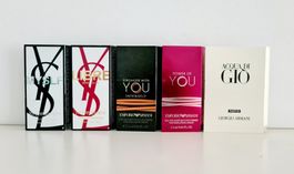 YSL, ARMANI eau de parfum