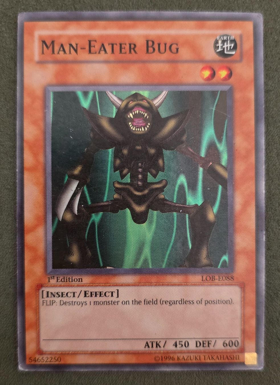Yugioh Carte collezionabili: Yu-Gi-Oh! 1.Edition LOB-E088 Man-Eater Bug PL – Usato da Oberwil BL venduto da Autobueb
