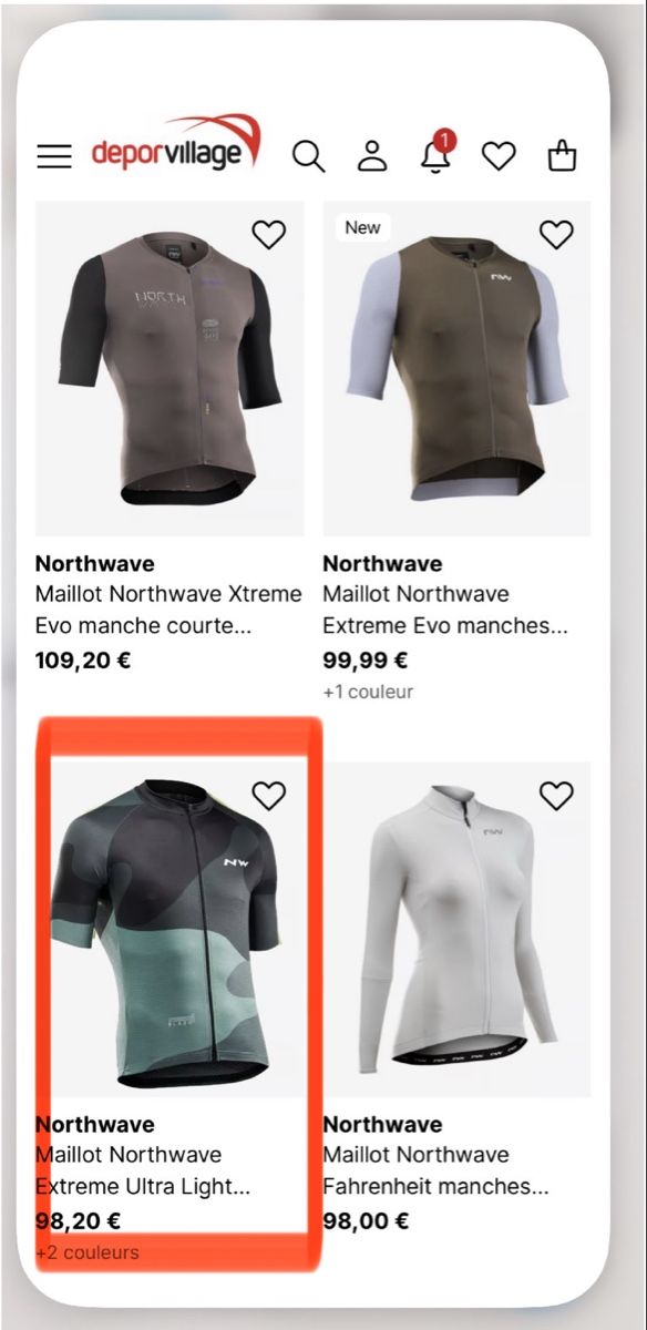 Northwave Canottiere & Pantaloni: Maillot de vélo Northwave taille M  – Usato da Aigle venduto da sow_m7gm 9