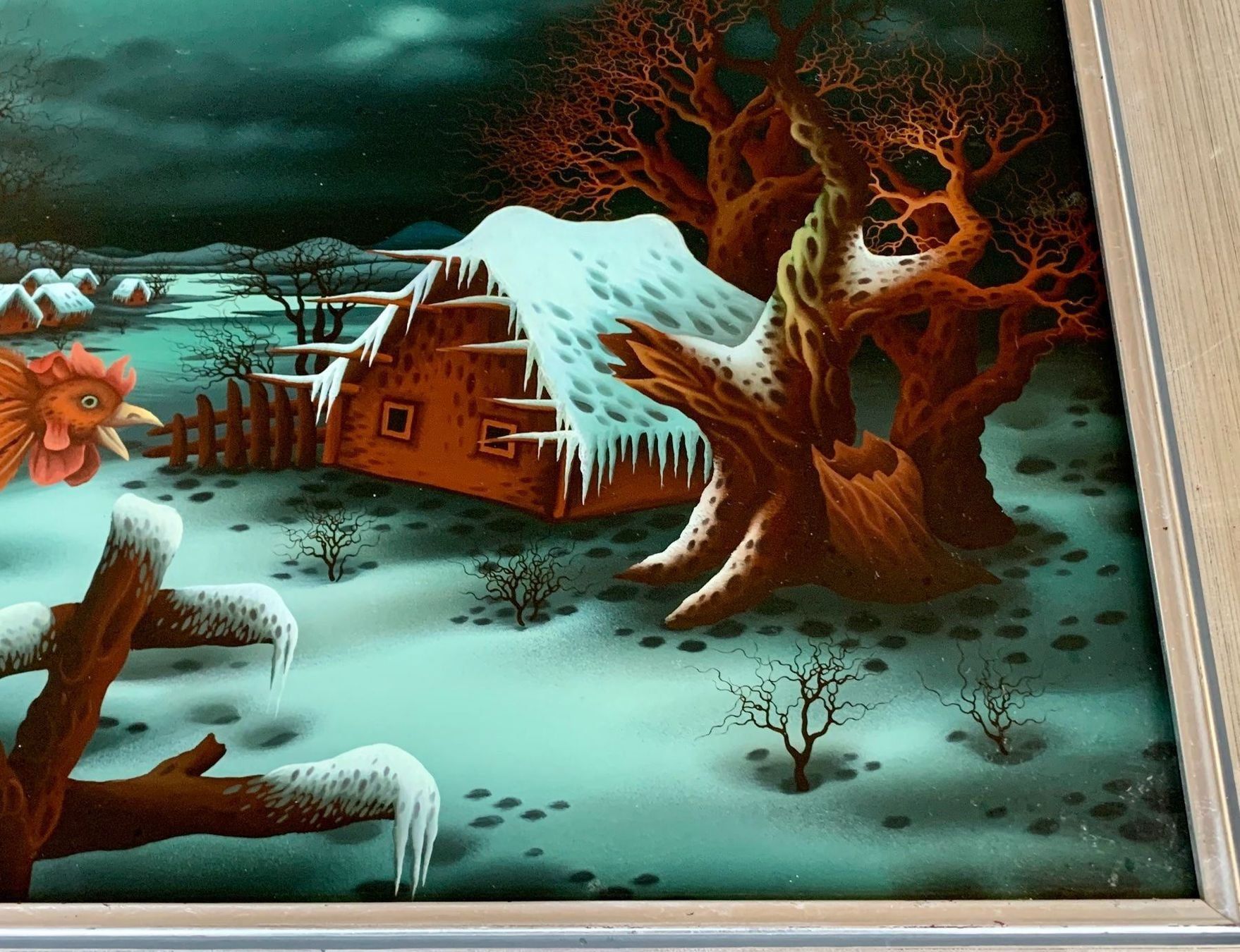 Tableaux: Darko Goja grosse Hinterglasmalerei Signiert – D'occasion à Müllheim Dorf par Othmar73 4