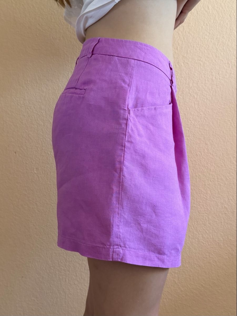 Benetton Pantalons: PINK LINEN SHORTS M – Neuf (Voir description) à Puplinge par yav_9r9f 1