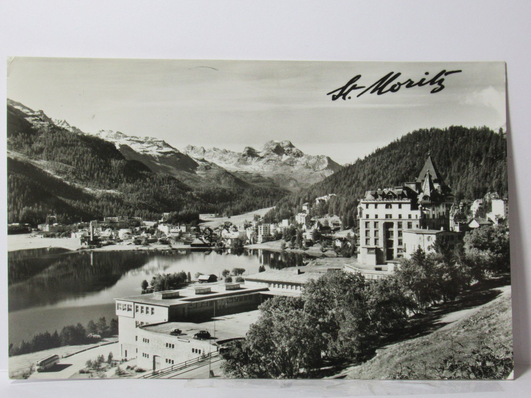 Cartoline postali: St. Moritz , Palacehotel und Post – Usato da Grenchen venduto da Bluemchen1900