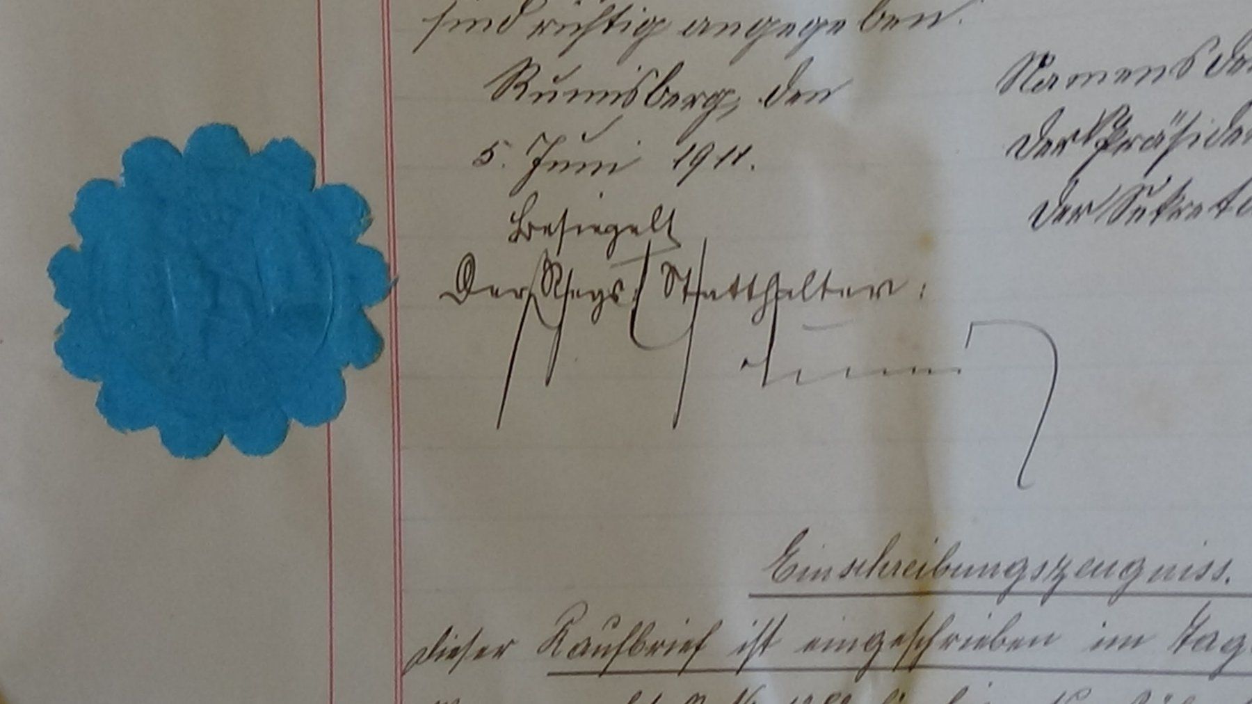 Documenti: Antiker Kaufbrief Rumisberg 1911 – Usato da Wiedlisbach venduto da Bobesch10 4