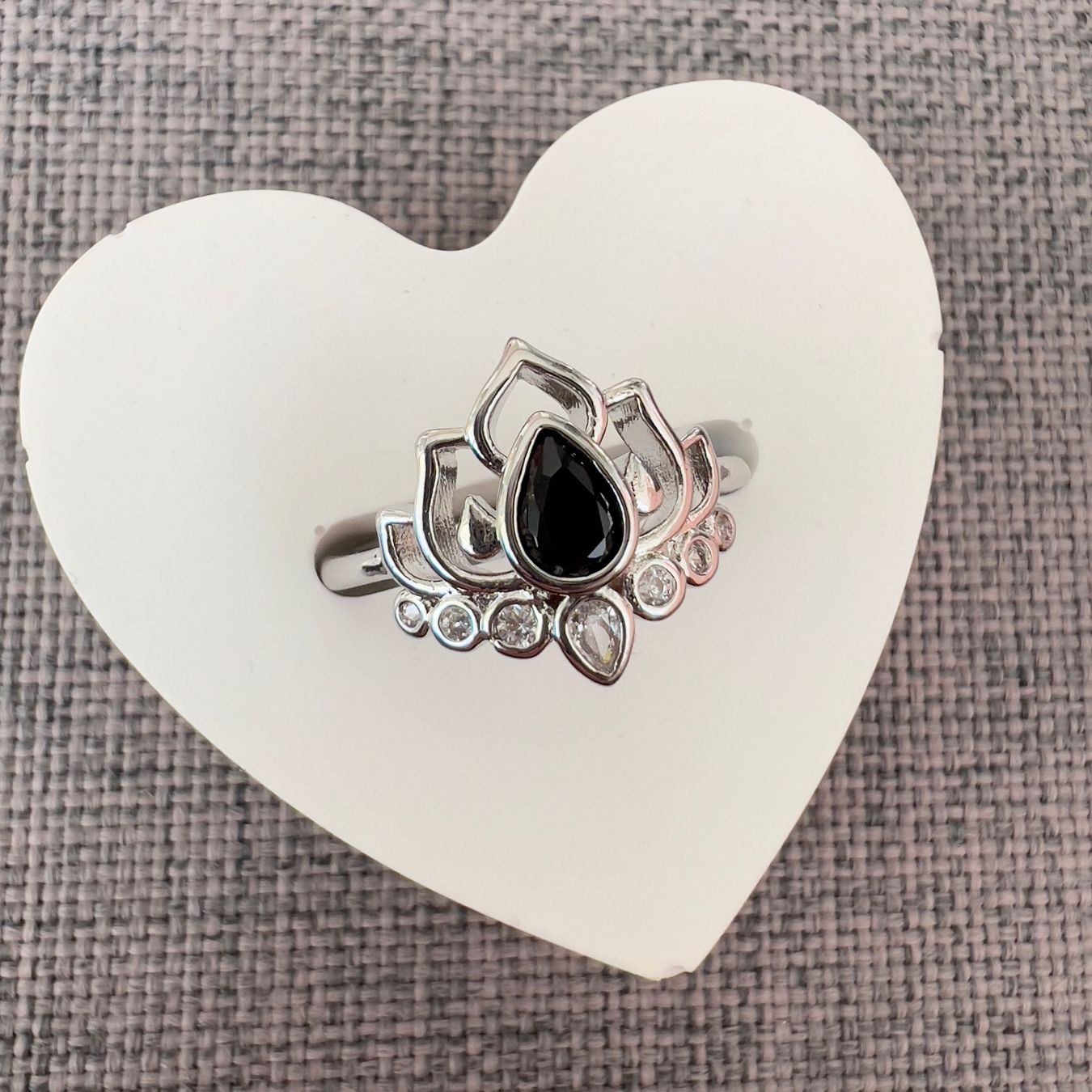 Anelli: Bague Lotus - Lotus Edelstahlring – Nuovo (secondo la descrizione) da Pully venduto da sunaddict 2