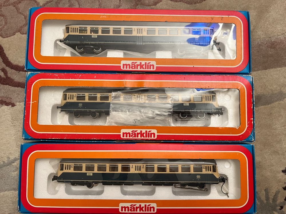 Märklin 3028 und 2 mal 4028, Triebwagen DB, H0 Kaufen auf Ricardo