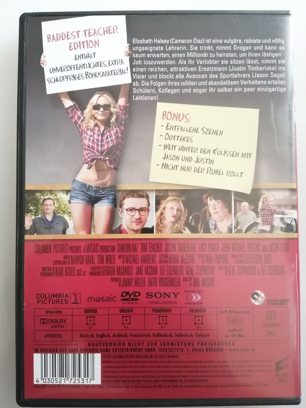 Tutti i DVDs: Bad Teacher – Usato da Bäch SZ venduto da Swissy46 1