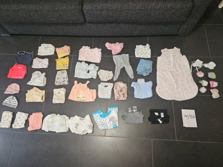 Susses Babykleider-Set, Grösse 50/56, Frühling/Sommer