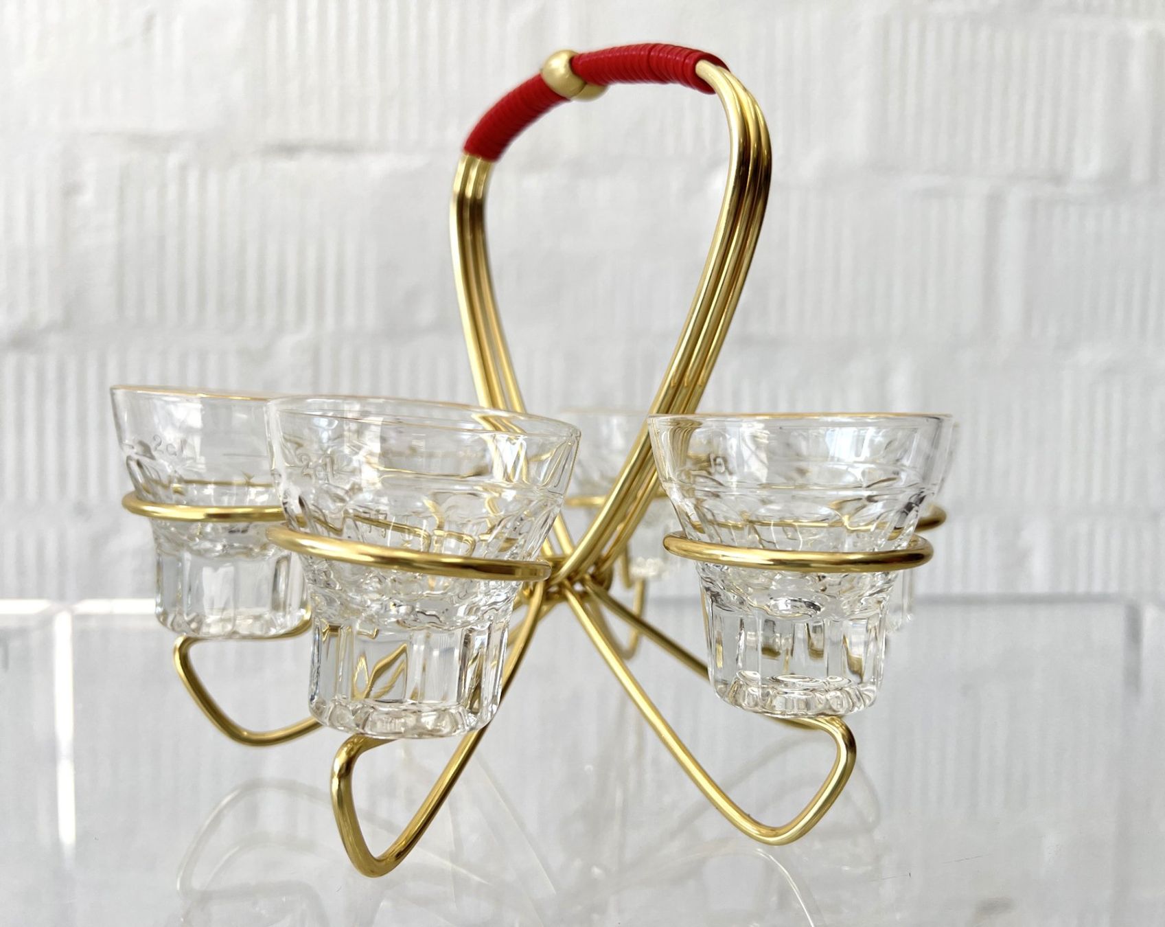 Bicchieri: Vintage Gläser-Set mit Halter – Usato da Walzenhausen venduto da stilvollwohnen 8