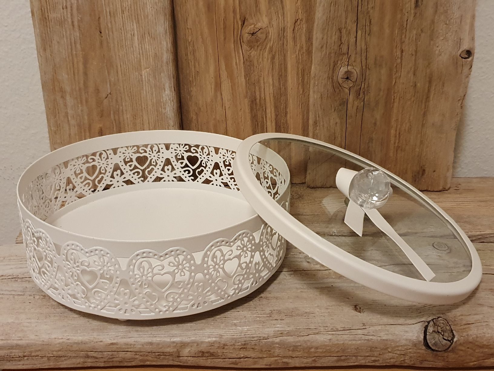 Tutte le decorazioni: Shabby Chic Dose Glas, neu – Nuovo e nell'imballaggio originale da gränichen venduto da Bijou5722 1