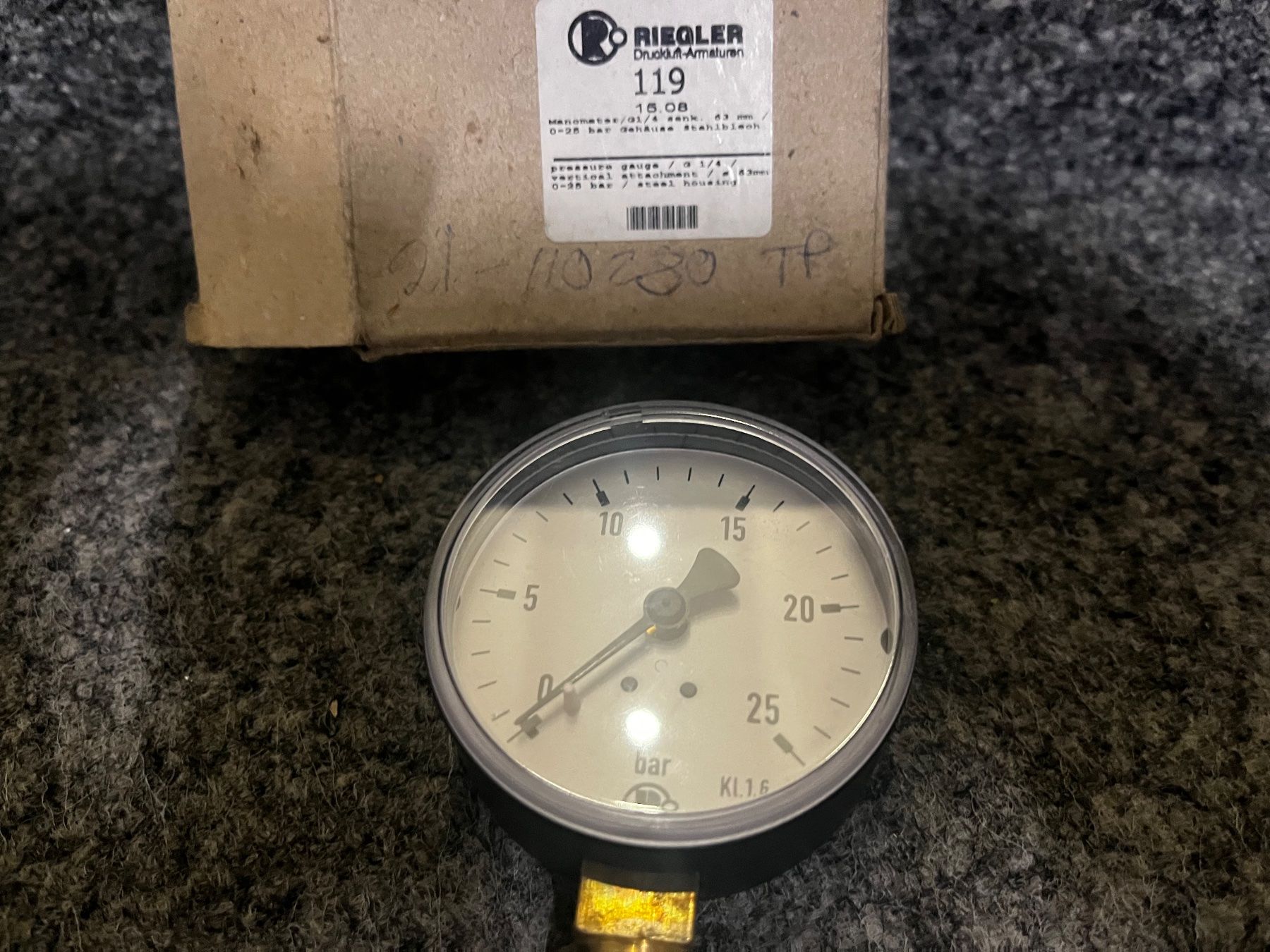 Misurare: Manometer Riegler – Nuovo e nell'imballaggio originale da Mühlethurnen venduto da Kolly225 2