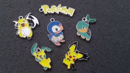 Pokémon Pikachu : lot 6 pendentif
