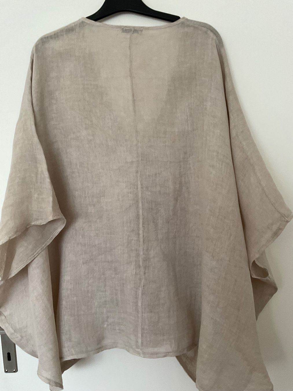 Camicette: 100% LINO oversize Bluse Gr s. Masse, Wickeloptik – Nuovo (secondo la descrizione) da Urdorf venduto da alda02 4