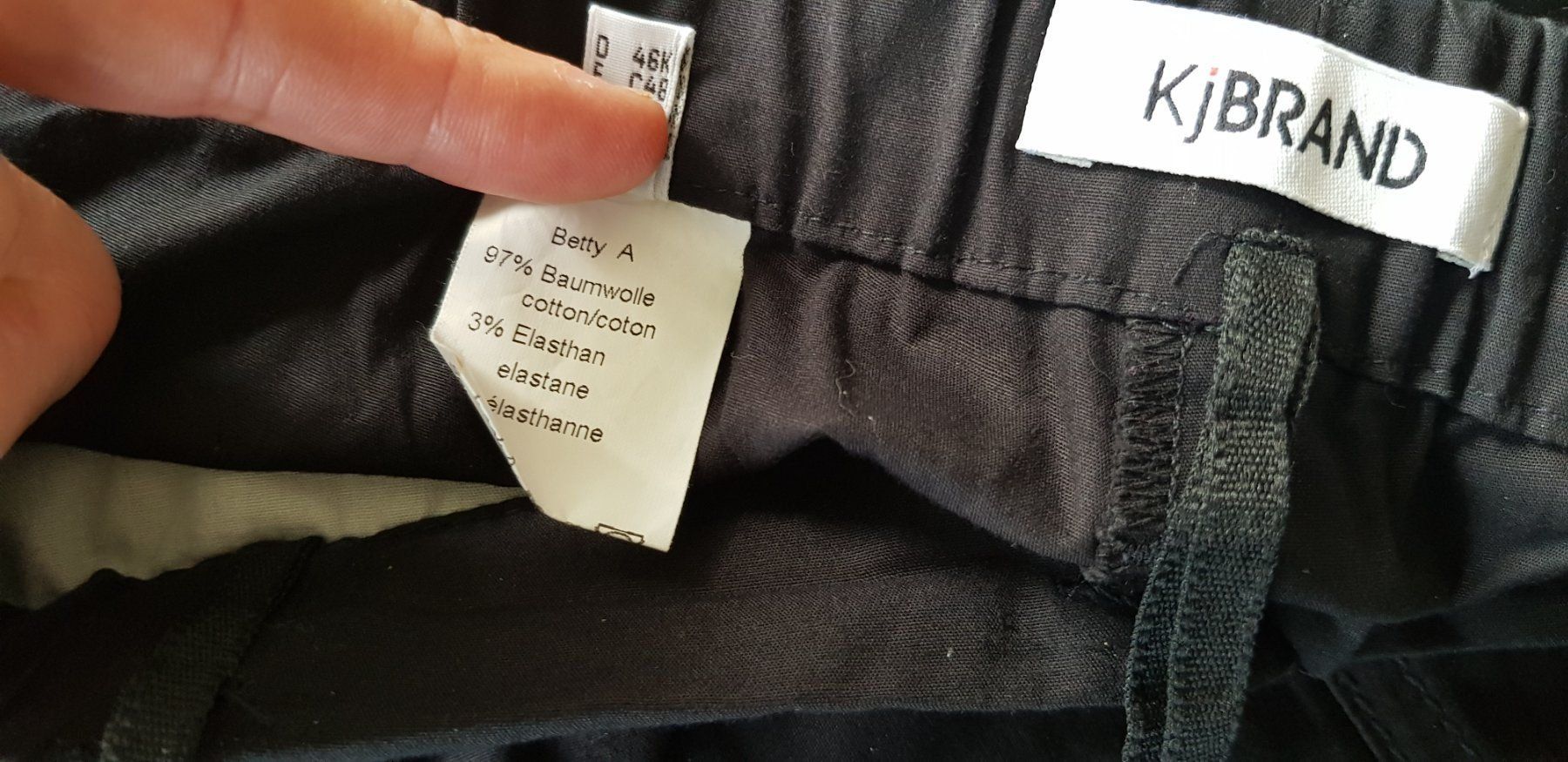 Hosen: schwarze Hose KjBRAND Gr. 46 – Gebraucht aus WALTERSWIL SO von thb_ybm8 4