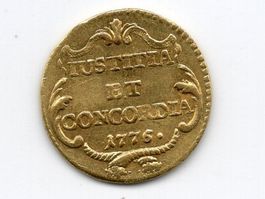 (656) Zürich, 1/2 Dukat 1776, Gold
