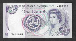 Isle Of Man  1  Pound  Bankfrisch