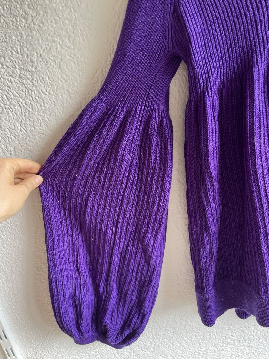 Sonia Rykiel Maglioni & Felpe: Pull Sonia Rykiel violet manches bouffantes - Taille S – Nuovo (secondo la descrizione) da Martigny venduto da Lea_lucci 1