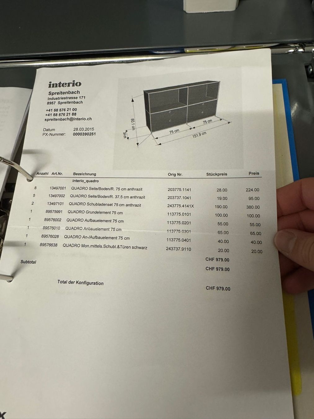 Interio Scaffali: Büromöbel 3er Set USM Stil in grau – Nuovo (secondo la descrizione) da Neuenhof venduto da rah_j2qp 4