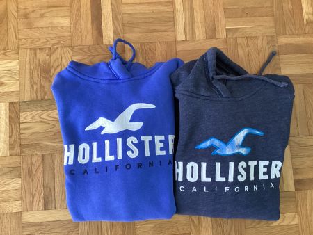 Zwei Hollister Kapuzenpullover blau Grösse S gebraucht