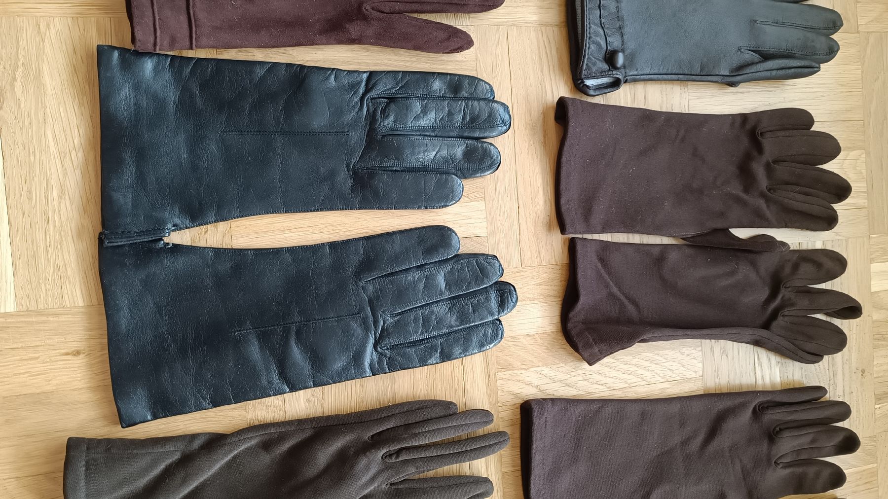Guanti & manicotti: Set Damen Handschuhe braun-schwarz – Usato da Baden venduto da zuppel 2